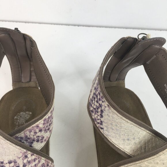 Rockport Romilly Gore Zip Python Print Sandals Size 8 - Picture 7 of 11